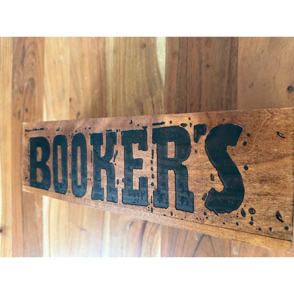 Bookers Bourbon Wooden Box Small Batch Collection Barrys Batch 2025-01 Display